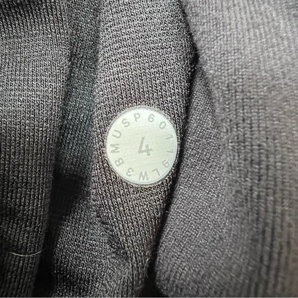 Lululemon Rulu Rally Wrap Long Sleeve Jacket Top Size 4 Black